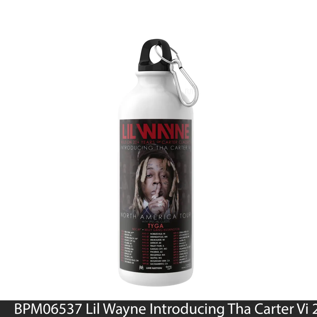 Botol Lil Wayne Introducing Tha Carter Vi 2025 North Ame - Music Sport Bottle