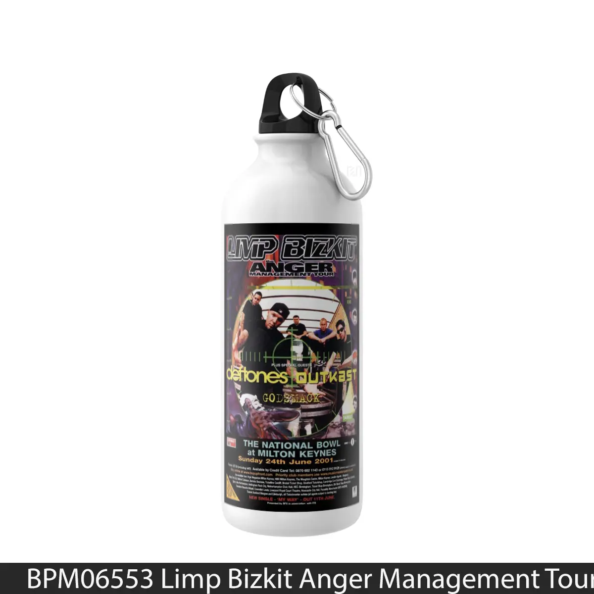 Botol Limp Bizkit Anger Management Tour 2001 Print - Music Sport Bottle