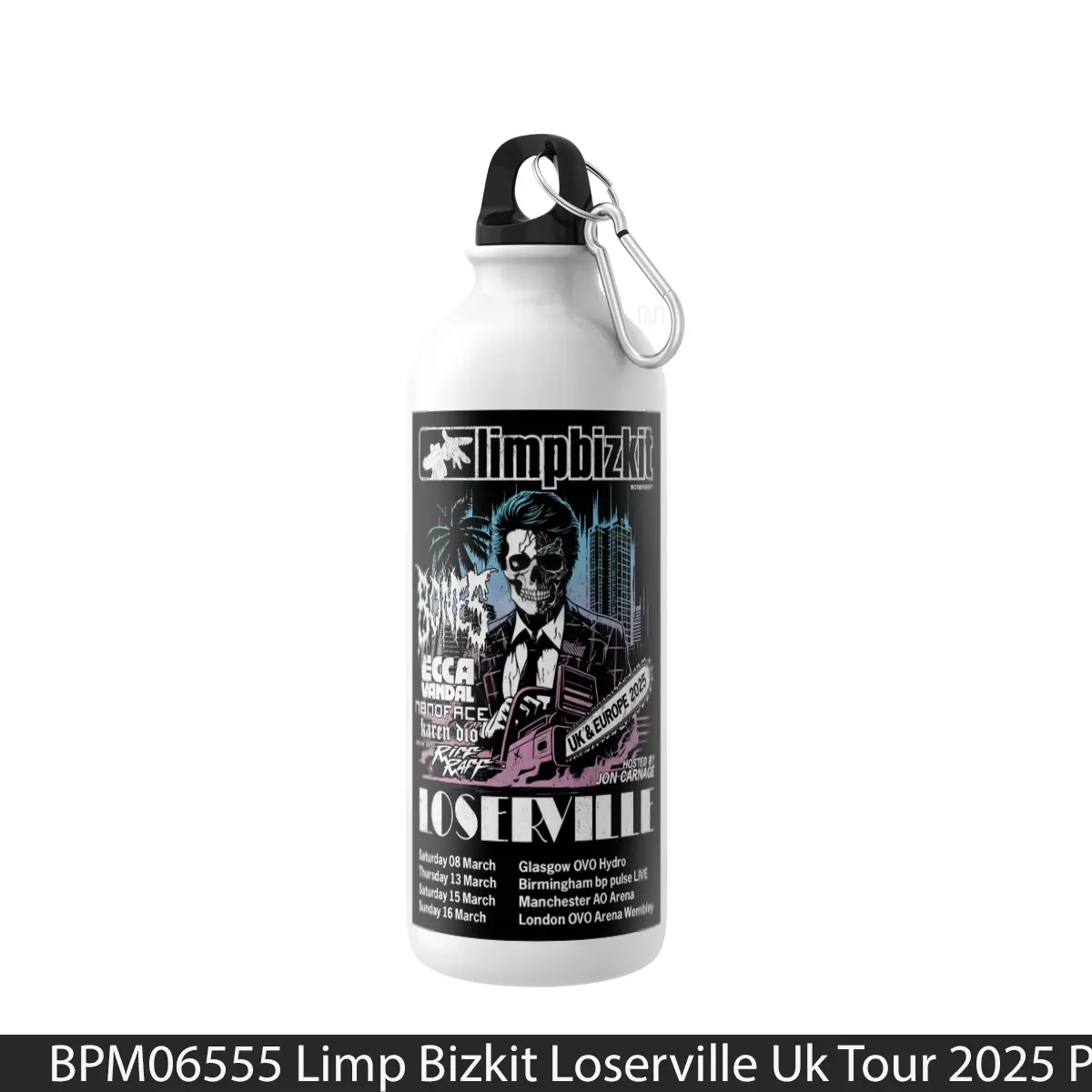 Botol Limp Bizkit Loserville Uk Tour 2025 - Music Sport Bottle