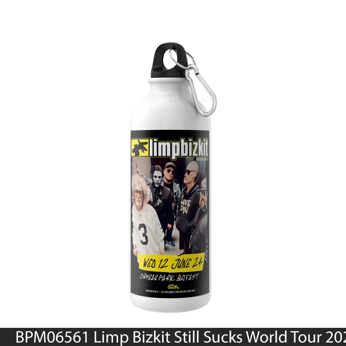 Botol Limp Bizkit Still Sucks World Tour 2024 Belfast - Music Sport Bottle