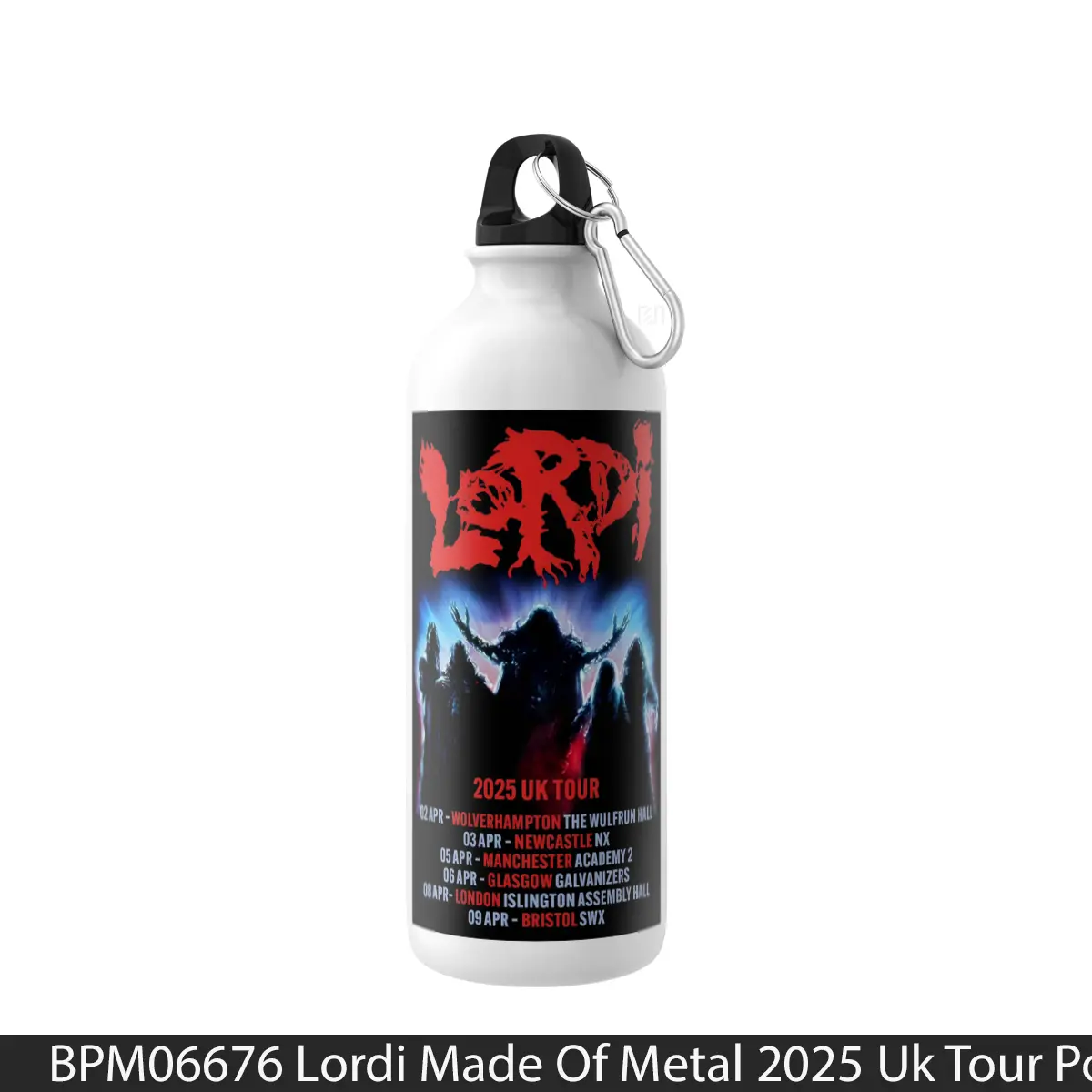 Botol Lordi Made Of Metal 2025 Uk Tour - Music Sport Bottle