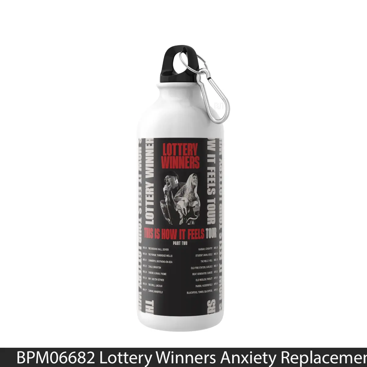 Botol Lottery Winners Anxiety Replacement Therapy Tour 2024 Part 2 - Music Sport Bottle