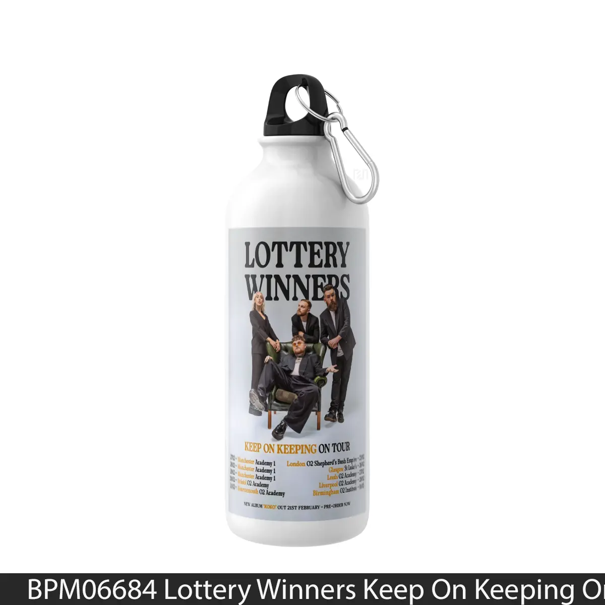 Botol Lottery Winners Keep On Keeping On Koko Tour 2025 - Music Sport Bottle