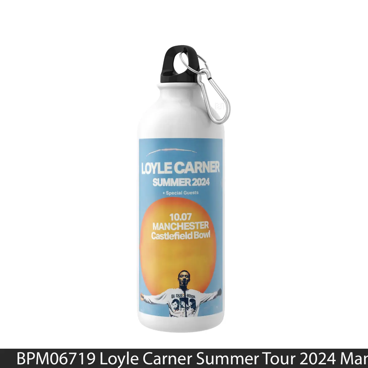 Botol Loyle Carner Summer Tour 2024 Manchester Castlefield - Music Sport Bottle