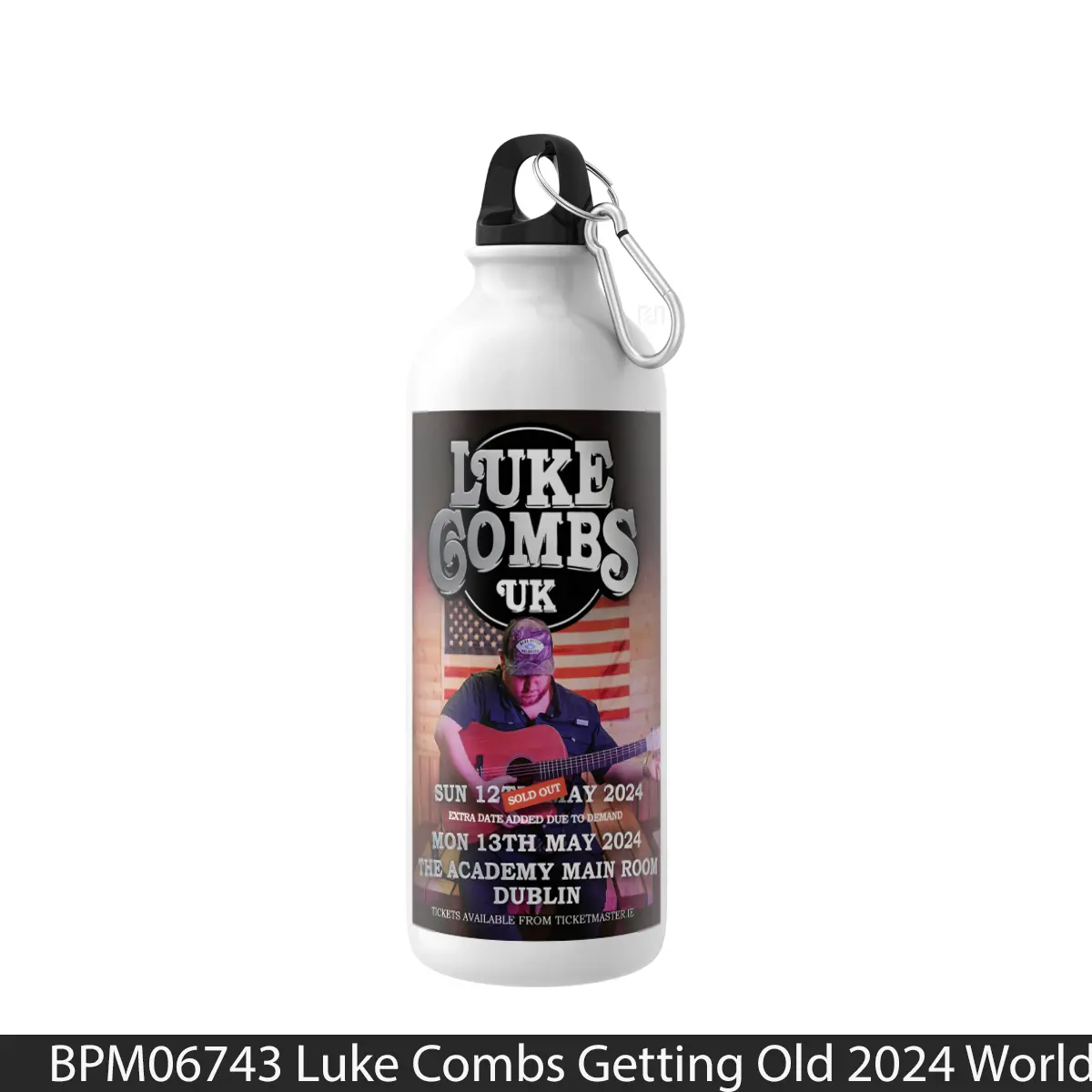 Botol Luke Combs Getting Old 2024 World Tour - Music Sport Bottle