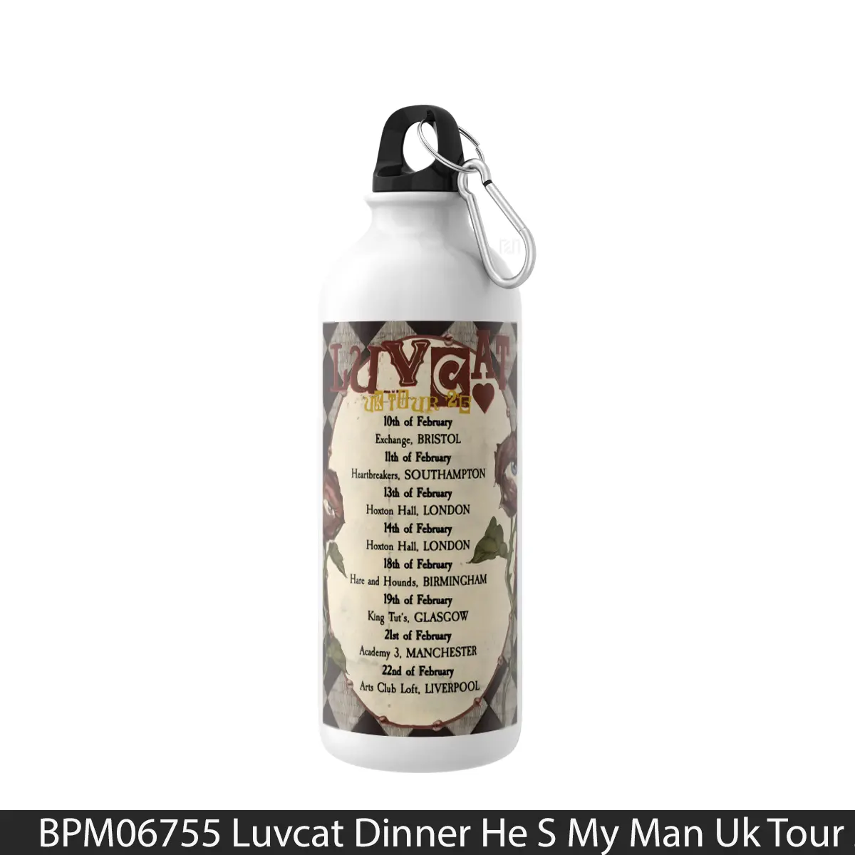 Botol Luvcat Dinner He S My Man Uk Tour 2025 - Music Sport Bottle