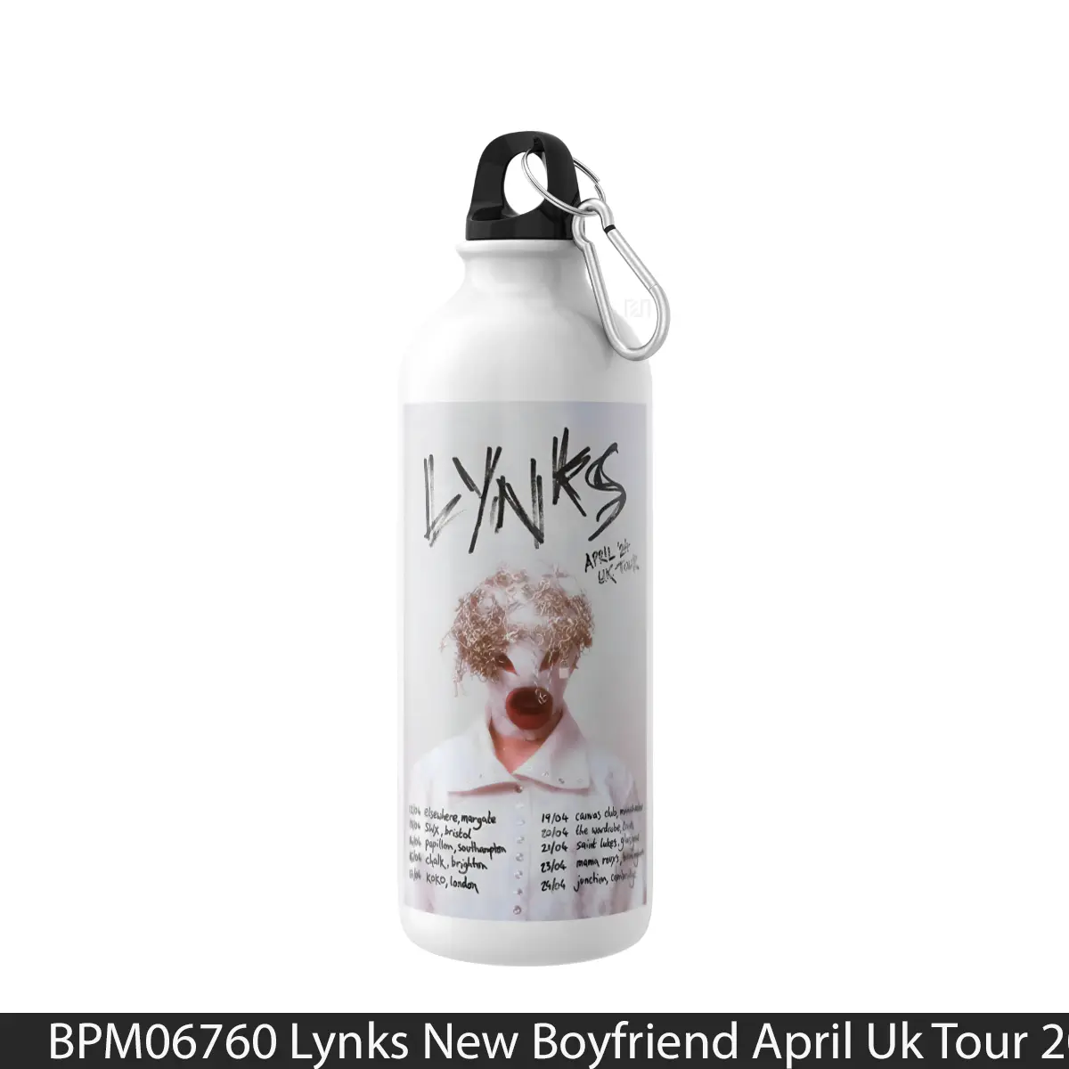 Botol Lynks New Boyfriend April Uk Tour 2024 - Music Sport Bottle