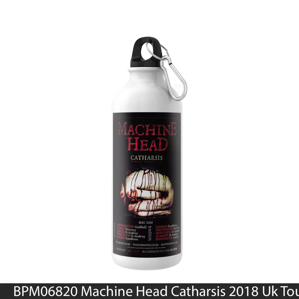 Botol Machine Head Catharsis 2018 Uk Tour Print - Music Sport Bottle