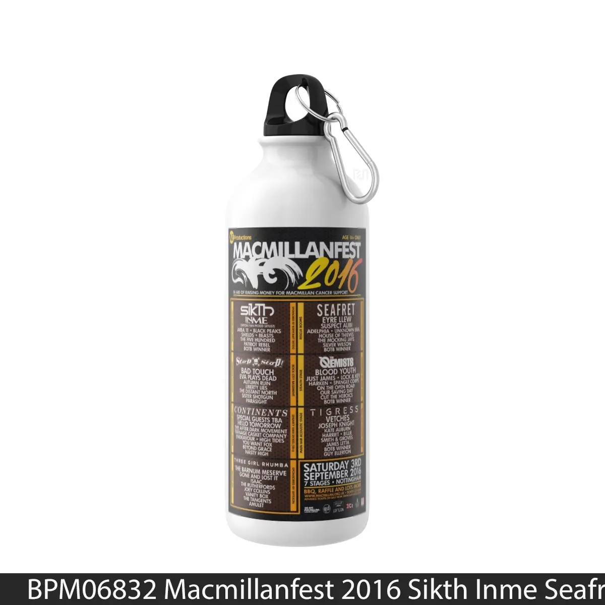 Botol Macmillanfest 2016 Sikth Inme Seafret - Music Sport Bottle