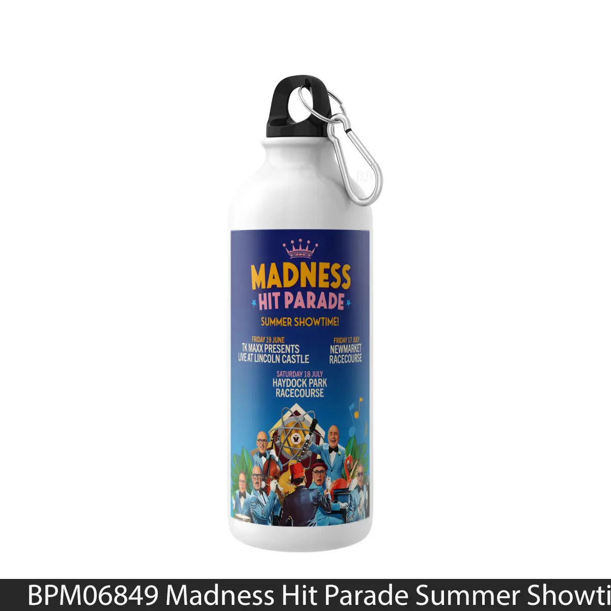 Botol Madness Hit Parade Summer Showtime 2026 Uk Tour - Music Sport Bottle