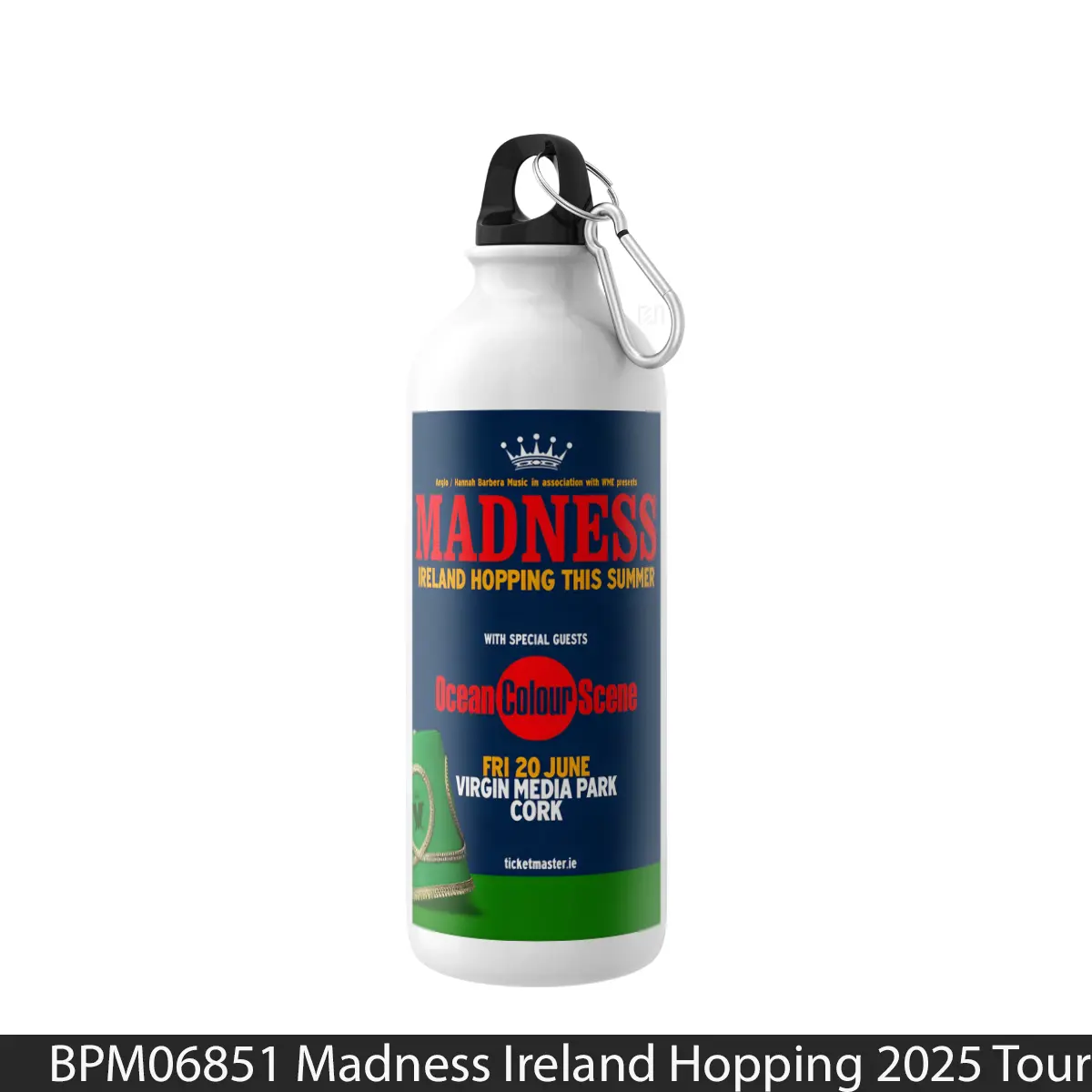 Botol Madness Ireland Hopping 2025 Tour - Music Sport Bottle