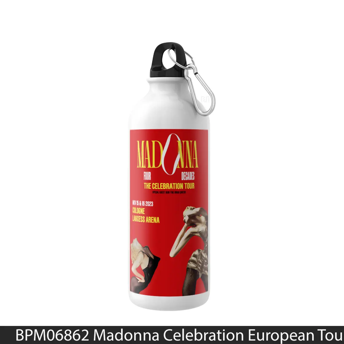 Botol Madonna Celebration European Tour 2023 Cologne - Music Sport Bottle