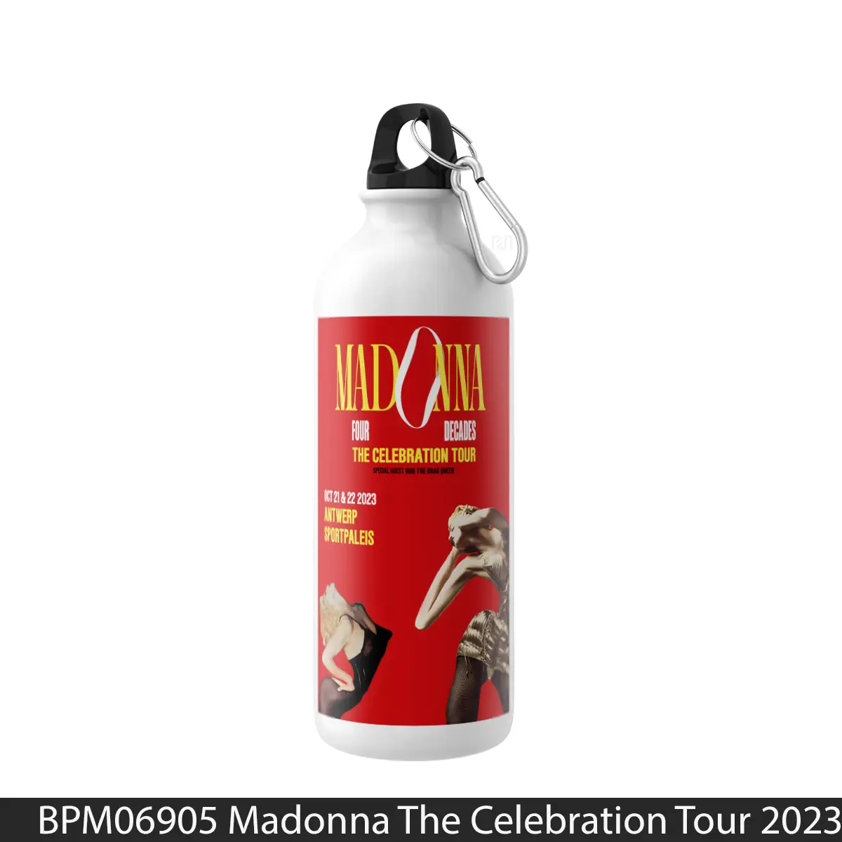 Botol Madonna The Celebration Tour 2023 Antwerp - Music Sport Bottle