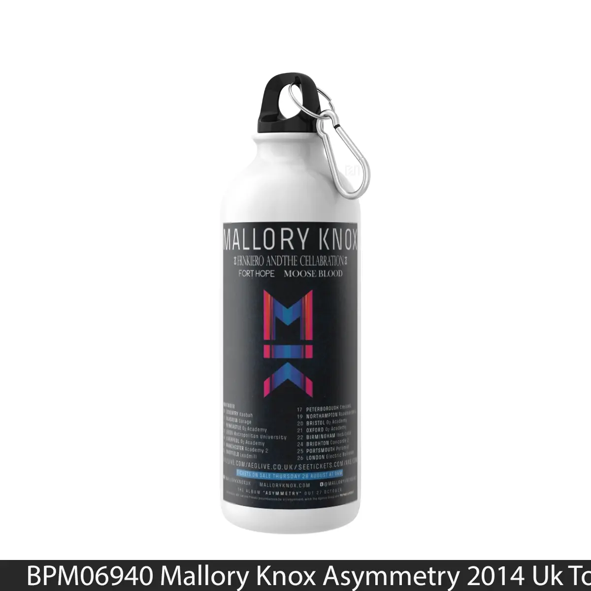 Botol Mallory Knox Asymmetry 2014 Uk Tour - Music Sport Bottle