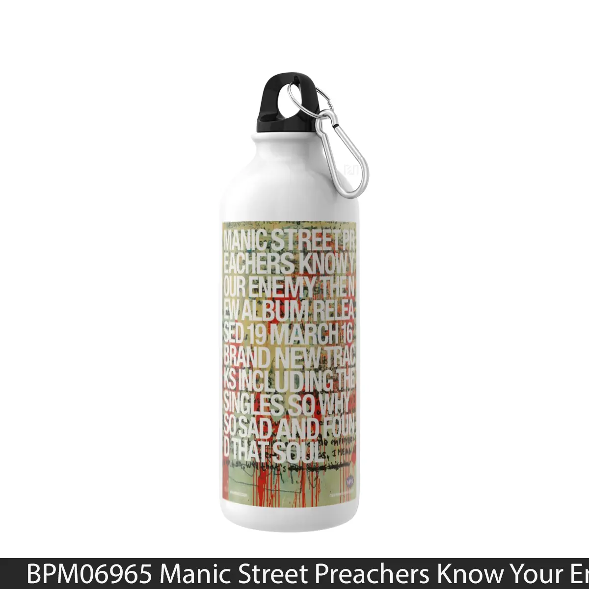 Botol Manic Street Preachers Know Your Enemy Print - Music Sport Bottle