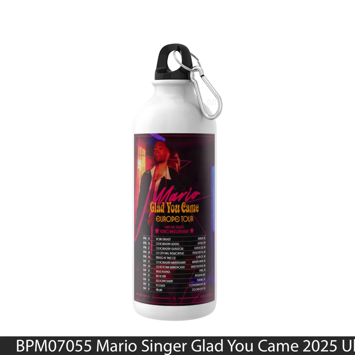 Botol Mario Singer Glad You Came 2025 Uk - Music Sport Bottle