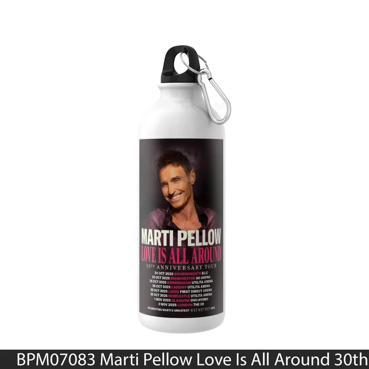 Botol Marti Pellow Love Is All Around 30Th Anniversary Uk Tour 2025 - Music Sport Bottle