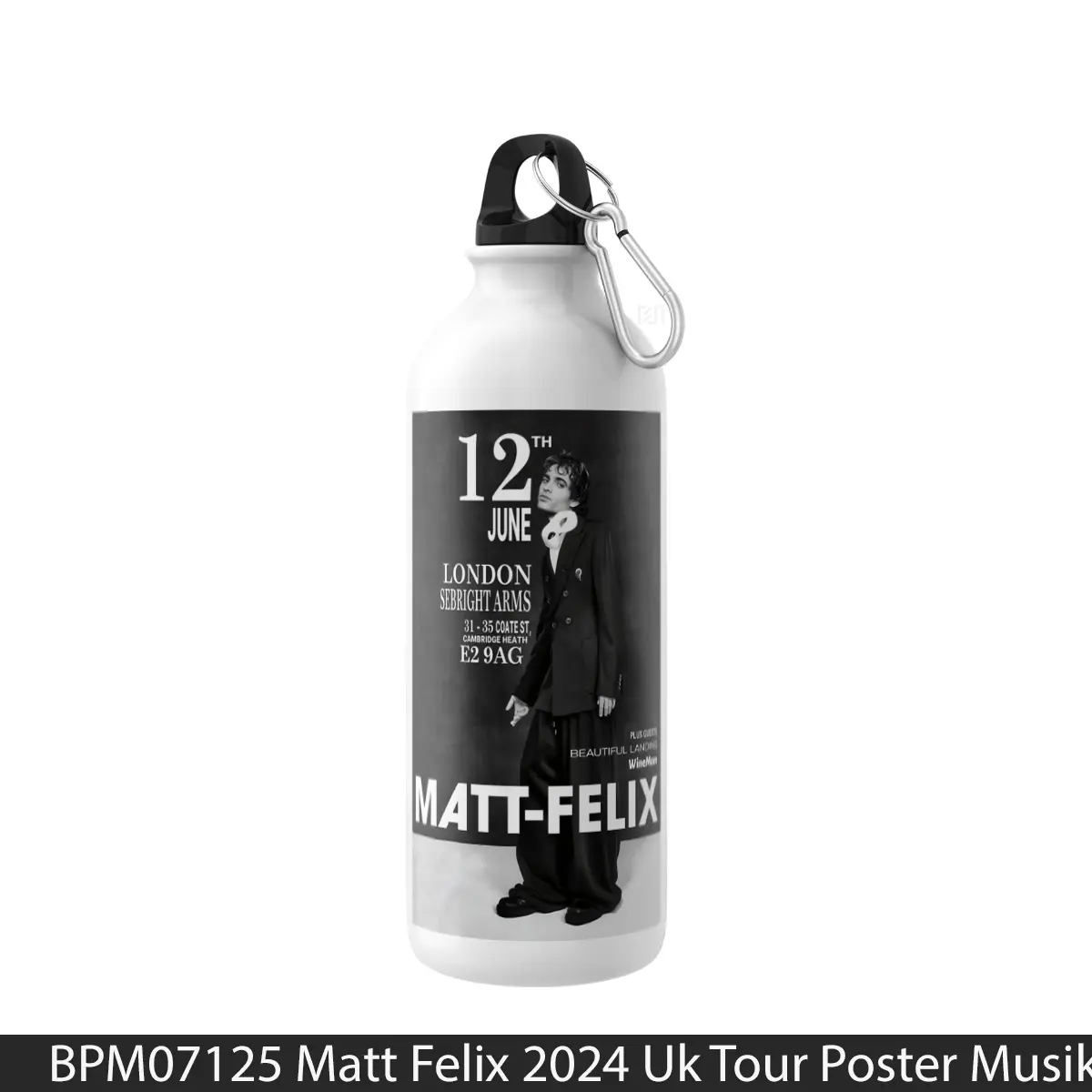 Botol Matt Felix 2024 Uk Tour - Music Sport Bottle