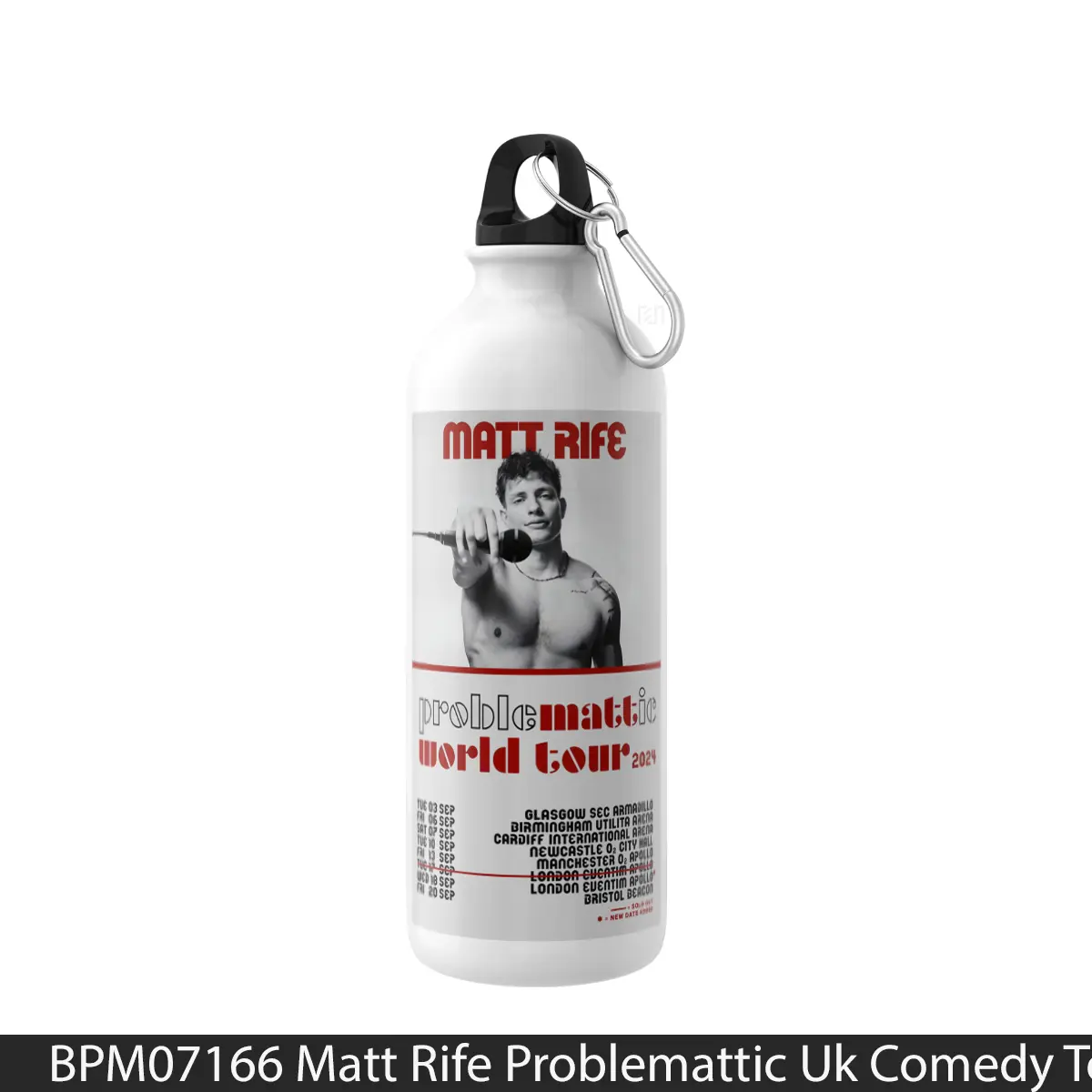 Botol Matt Rife Problemattic Uk Comedy Tour 2024 - Music Sport Bottle