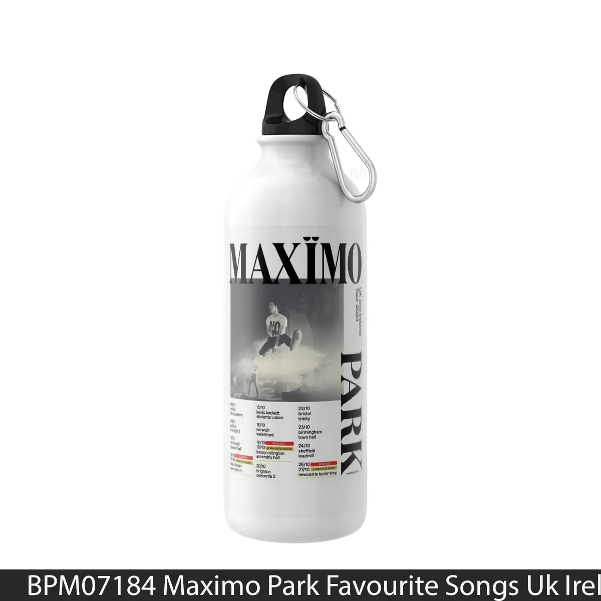 Botol Maximo Park Favourite Songs Uk Ireland Tour 2024 - Music Sport Bottle