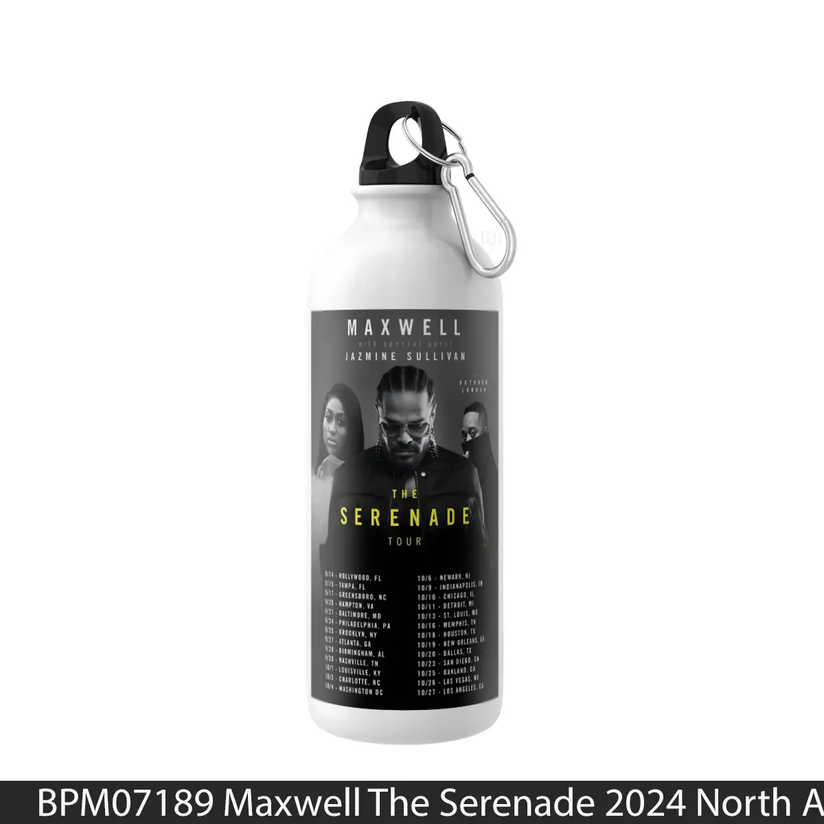 Botol Maxwell The Serenade 2024 North American Tour Post - Music Sport Bottle