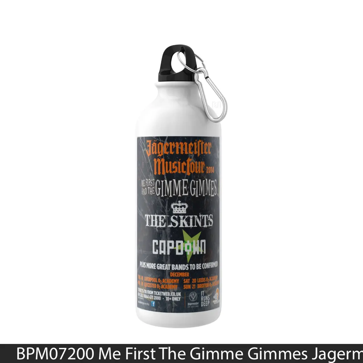 Botol Me First The Gimme Gimmes Jagermeister Tour Print - Music Sport Bottle