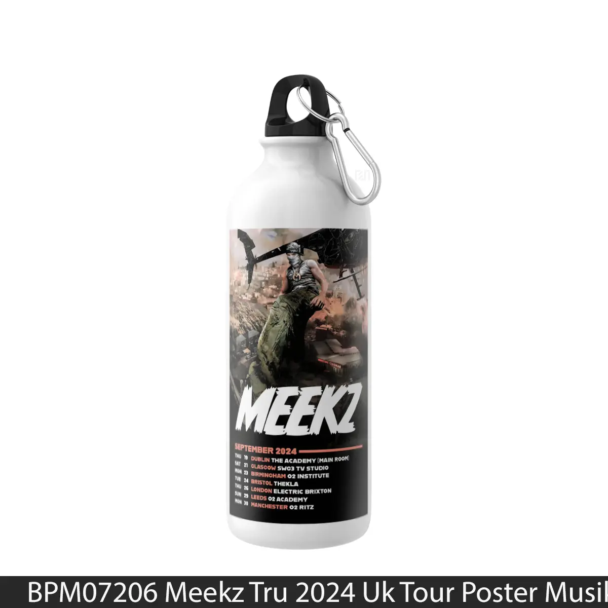 Botol Meekz Tru 2024 Uk Tour - Music Sport Bottle