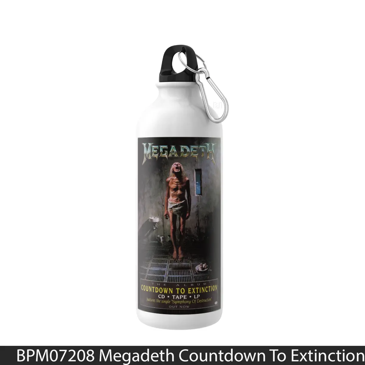 Botol Megadeth Countdown To Extinction Print - Music Sport Bottle