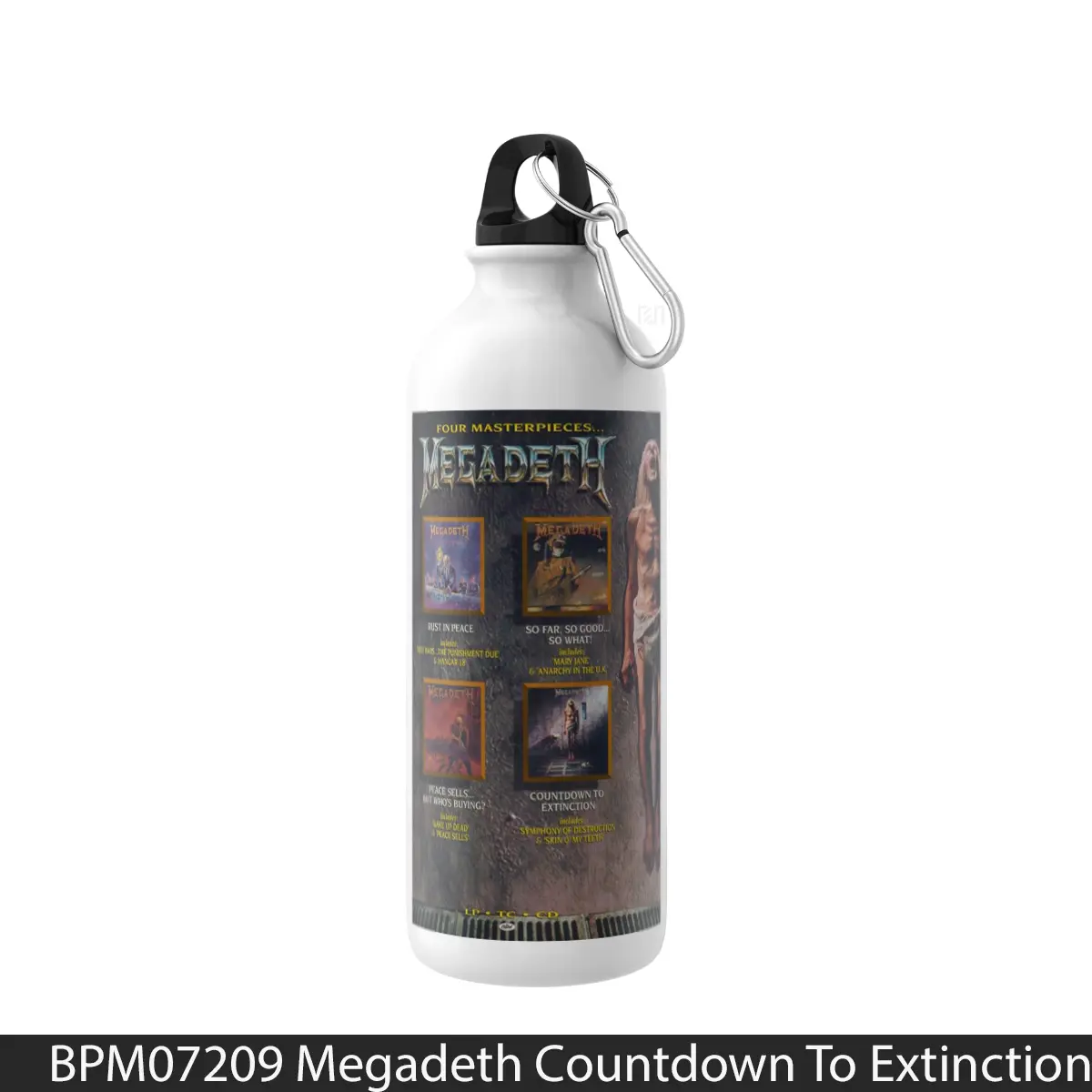 Botol Megadeth Countdown To Extinction - Music Sport Bottle