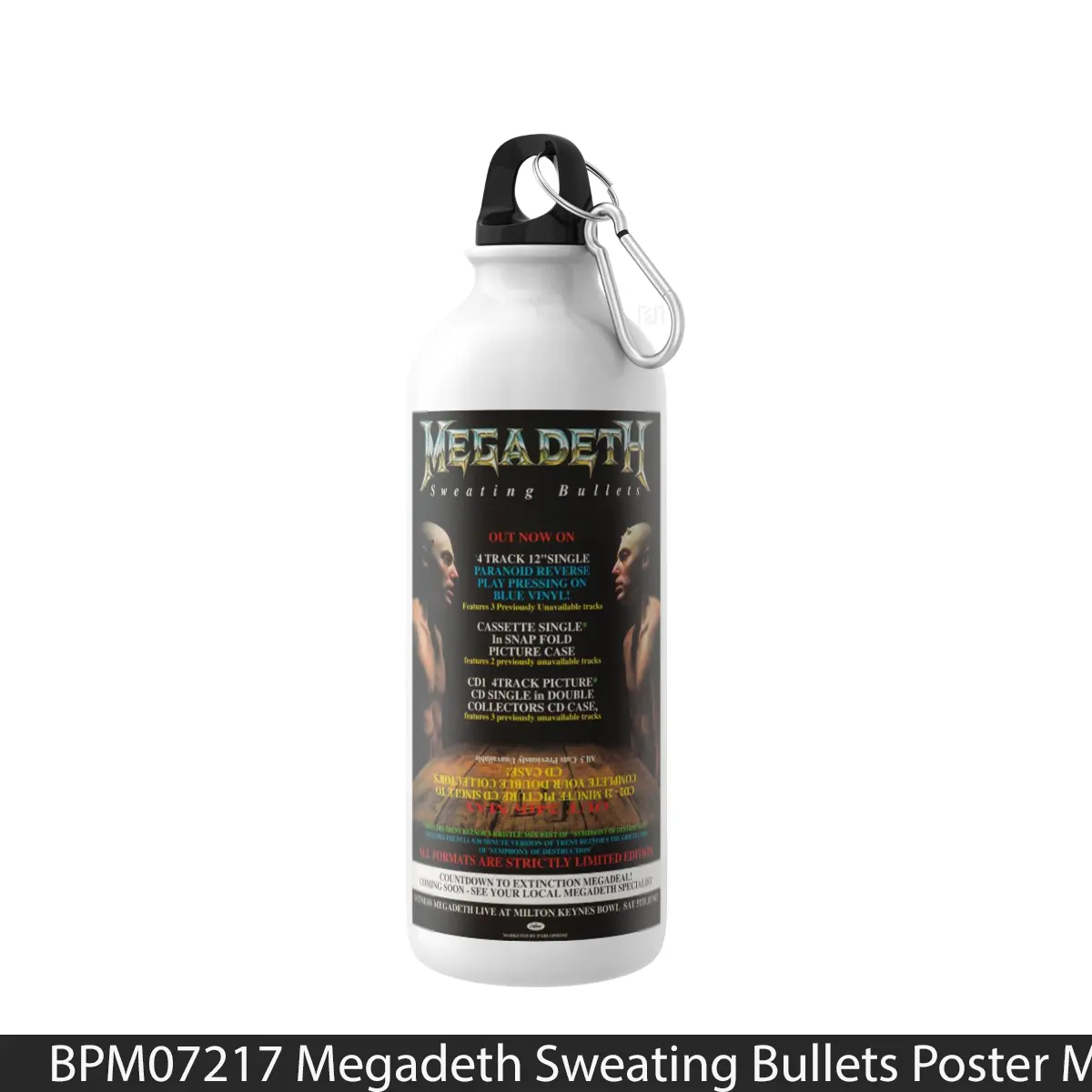 Botol Megadeth Sweating Bullets - Music Sport Bottle