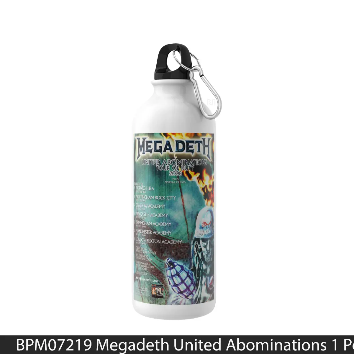 Botol Megadeth United Abominations 1 - Music Sport Bottle