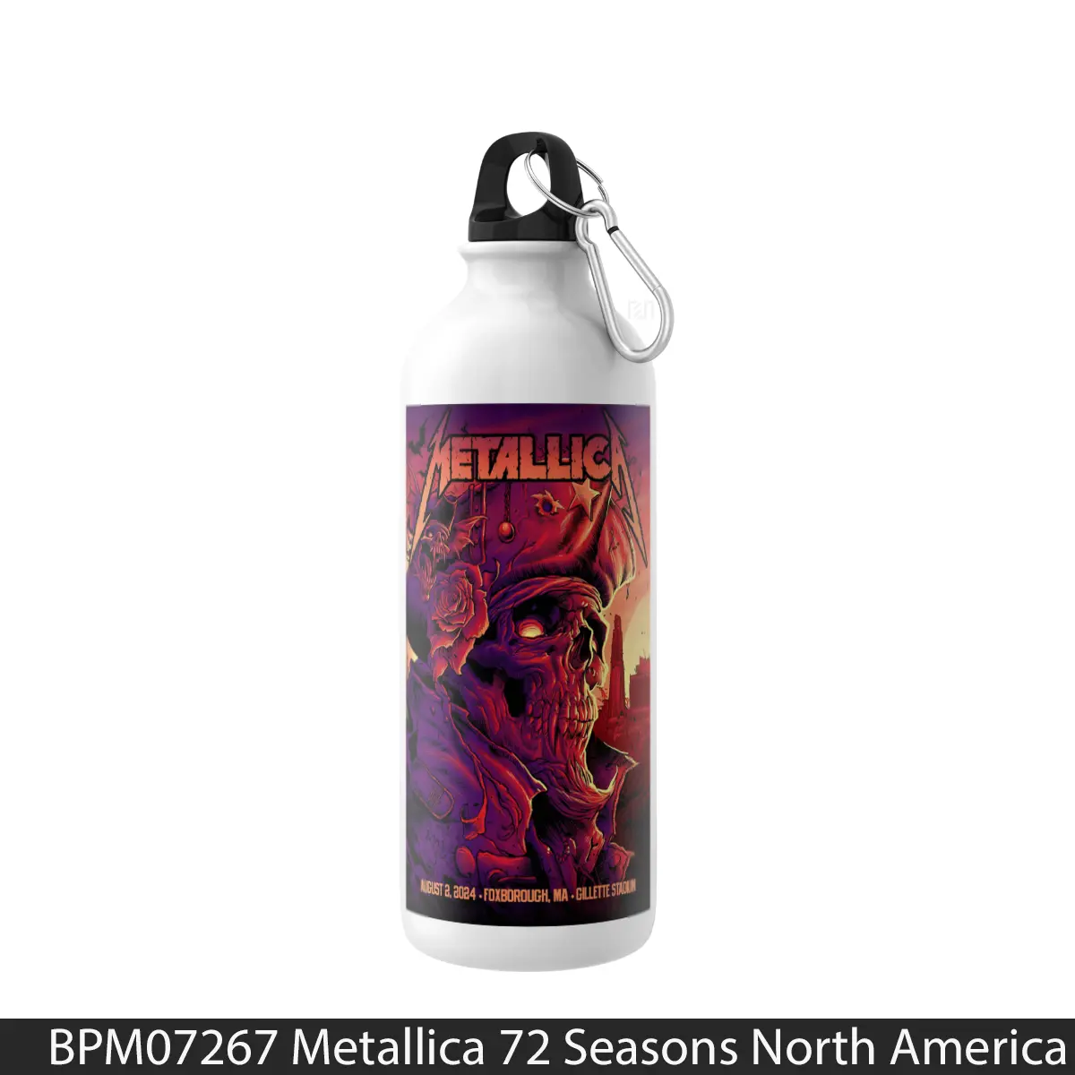 Botol Metallica 72 Seasons North America Tour 2024 Foxborough B - Music Sport Bottle