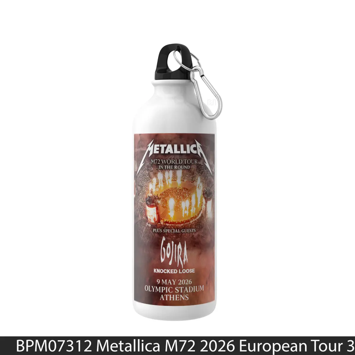 Botol Metallica M72 2026 European Tour 3 - Music Sport Bottle