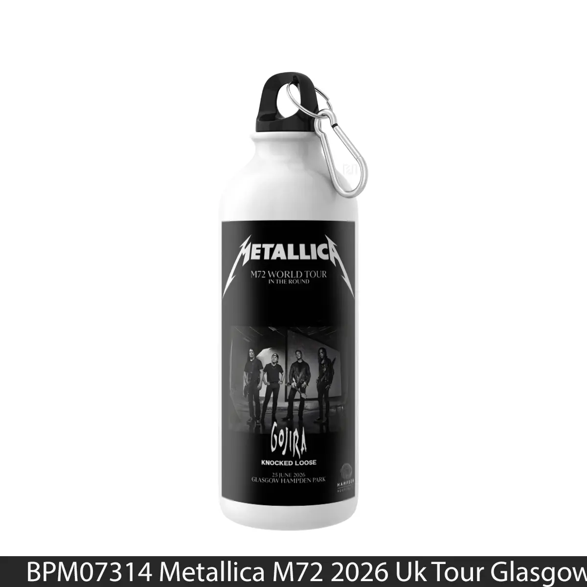 Botol Metallica M72 2026 Uk Tour Glasgow Hampden Park - Music Sport Bottle