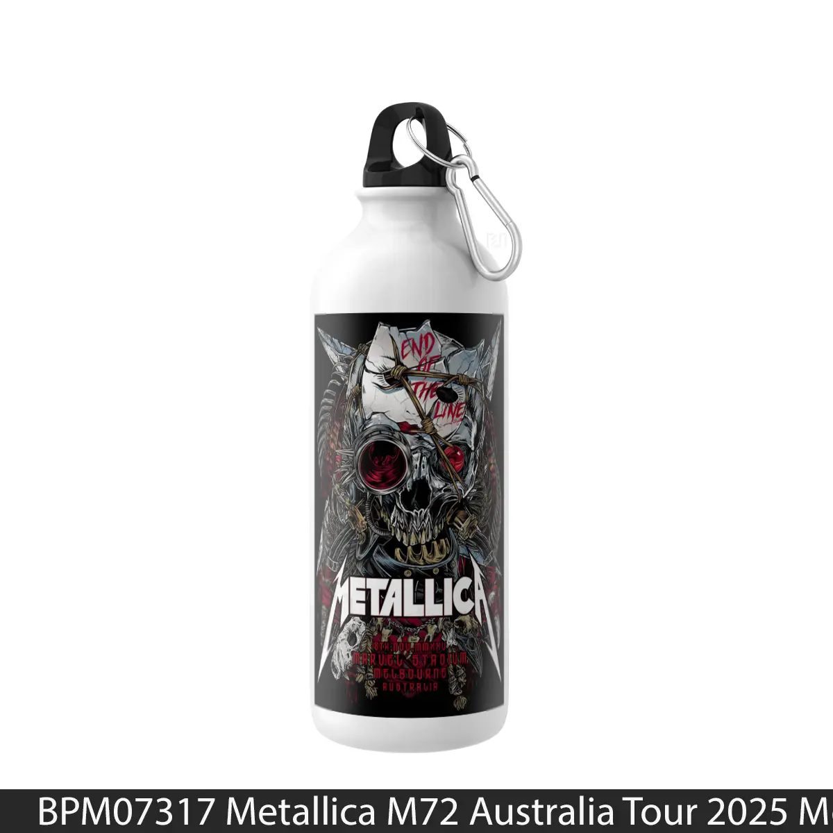 Botol Metallica M72 Australia Tour 2025 Melbourne Marvel Stadium - Music Sport Bottle