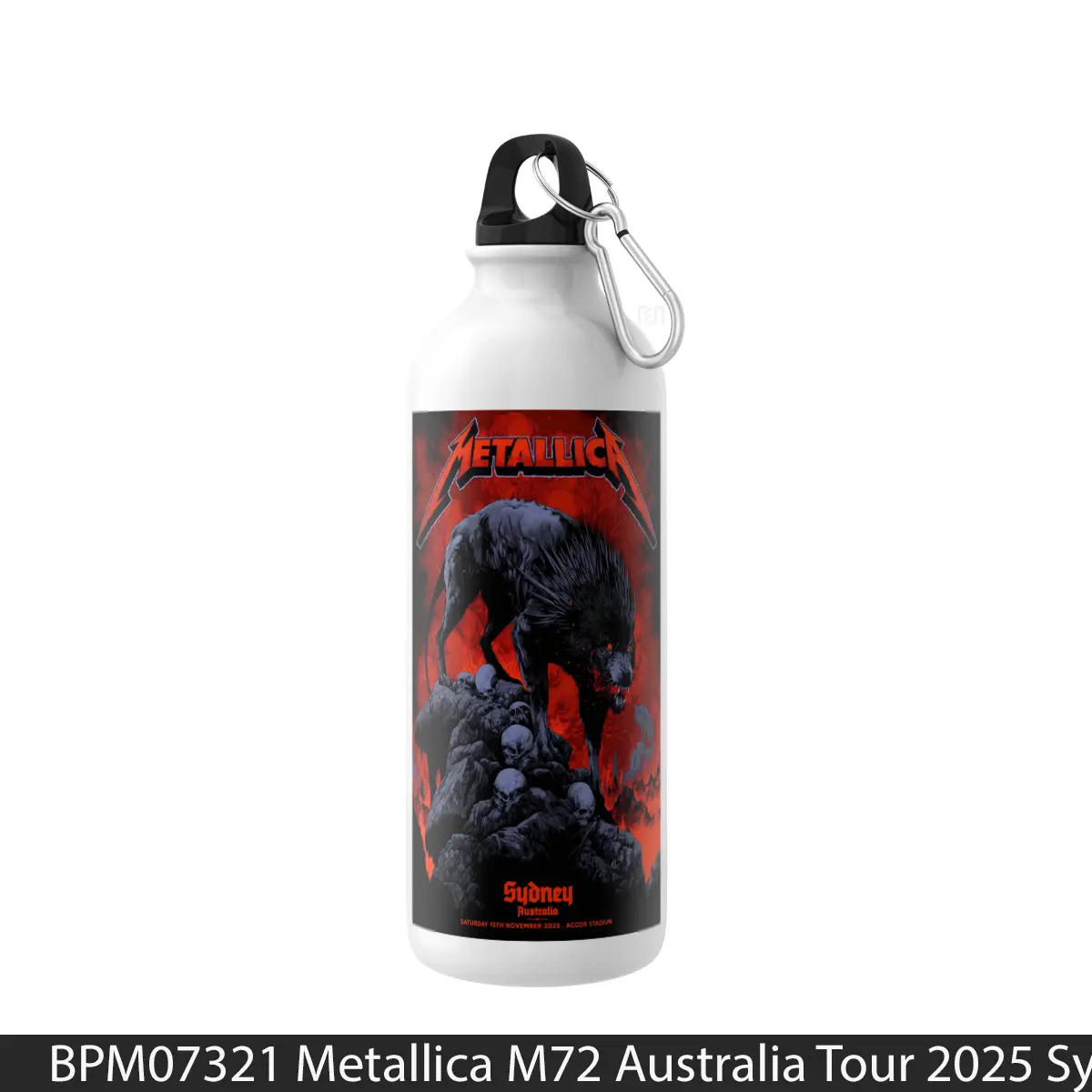 Botol Metallica M72 Australia Tour 2025 Sydney - Music Sport Bottle