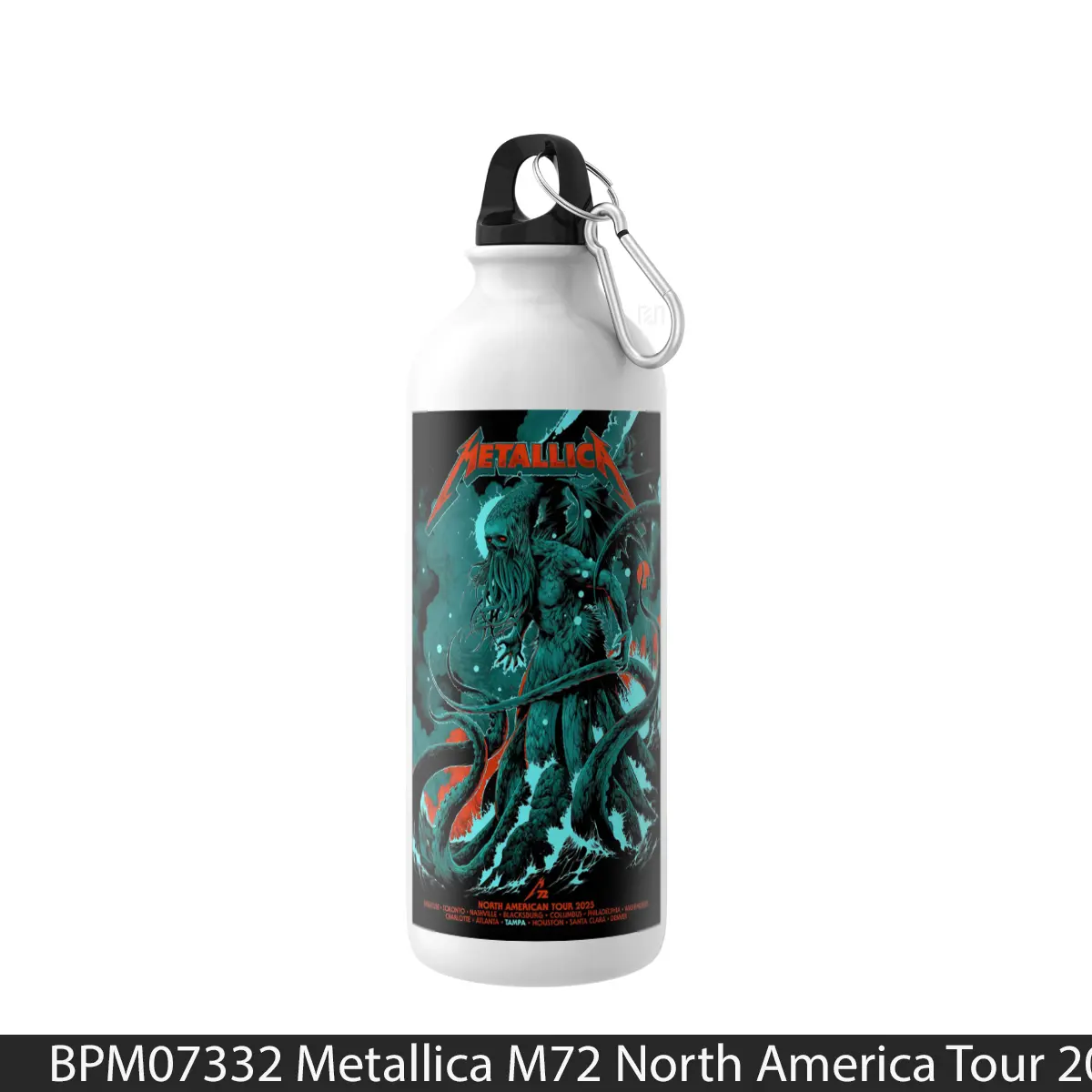 Botol Metallica M72 North America Tour 2025 Tampa - Music Sport Bottle