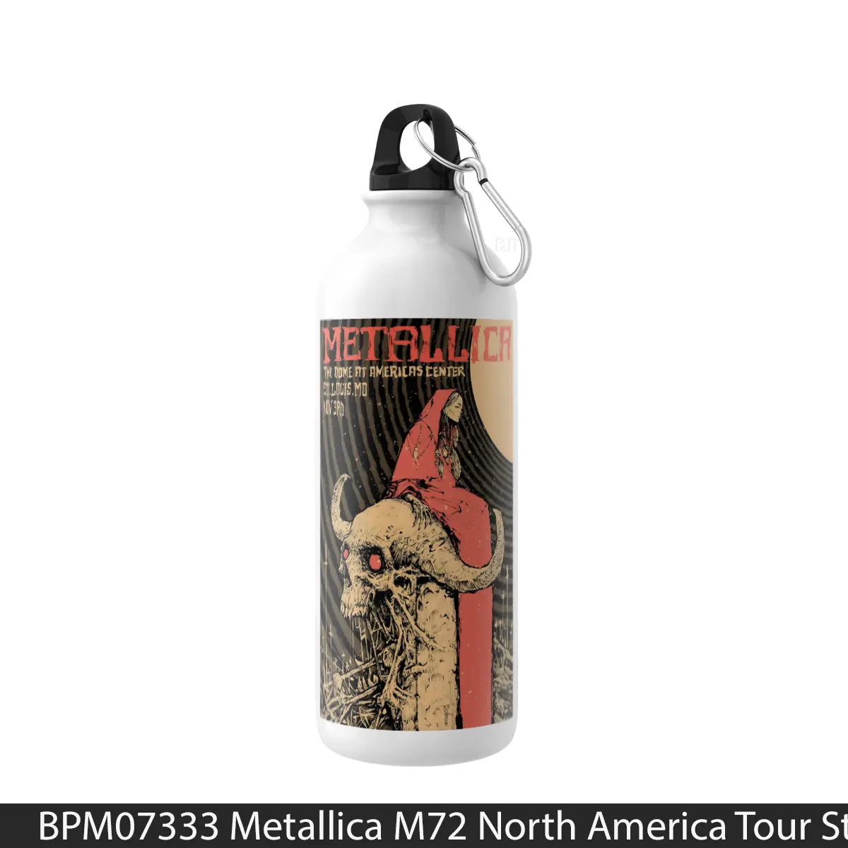 Botol Metallica M72 North America Tour St Louis - Music Sport Bottle
