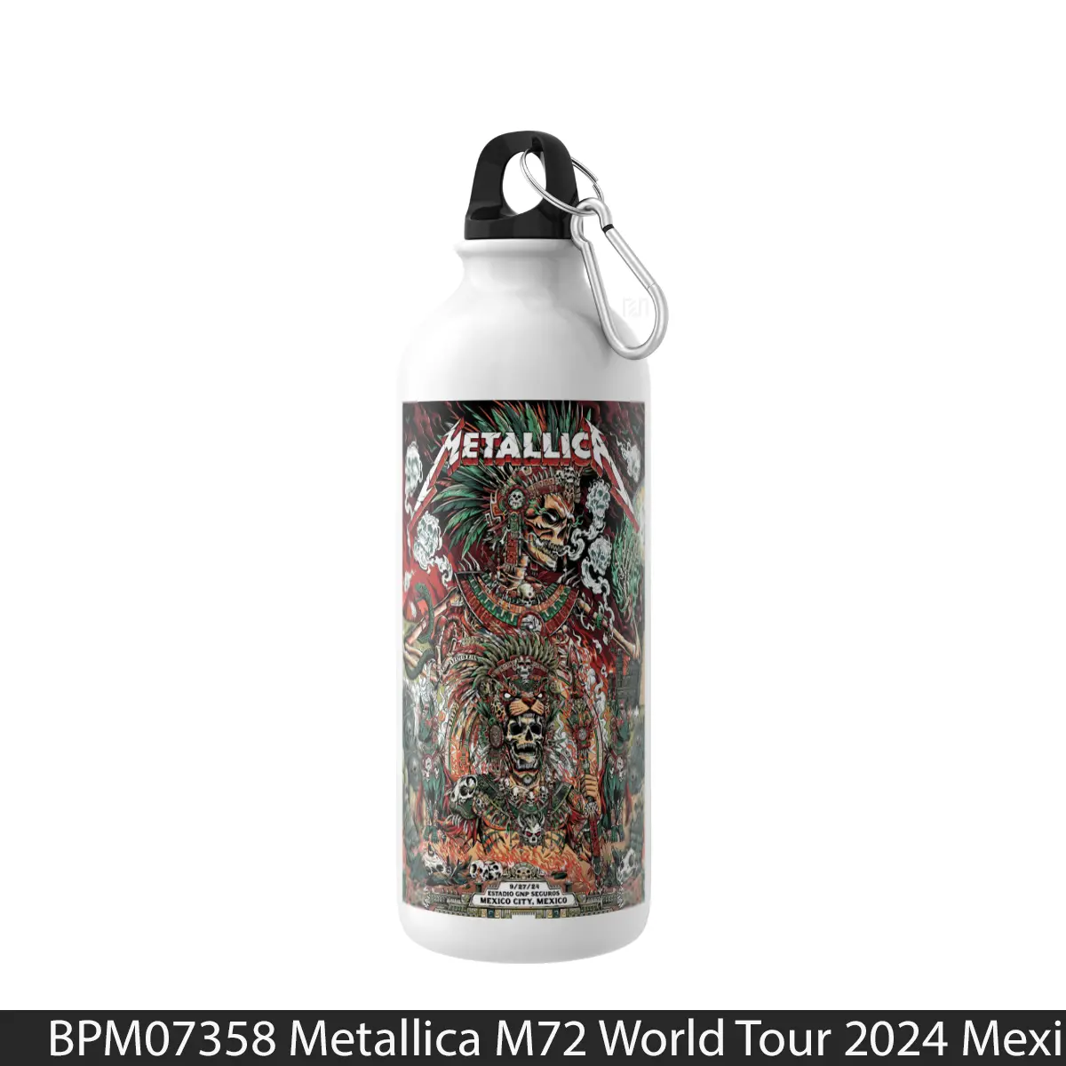 Botol Metallica M72 World Tour 2024 Mexico City - Music Sport Bottle