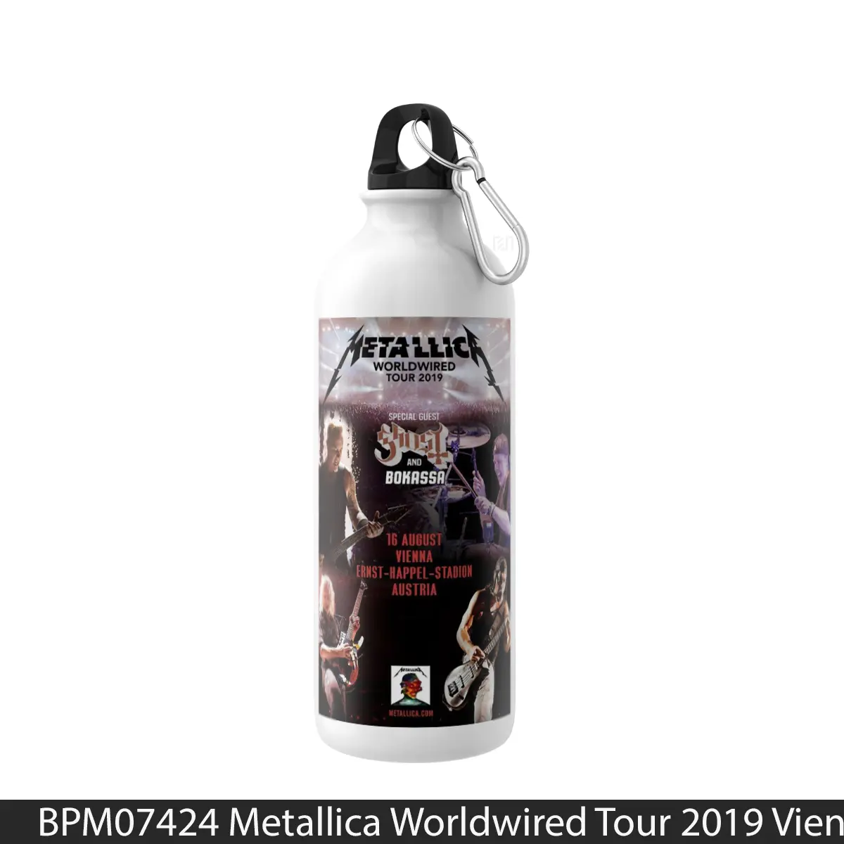 Botol Metallica Worldwired Tour 2019 Vienna - Music Sport Bottle