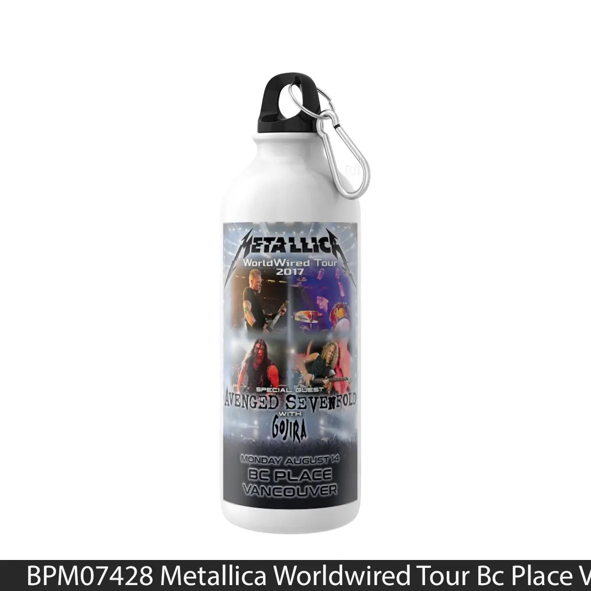 Botol Metallica Worldwired Tour Bc Place Vancouver - Music Sport Bottle