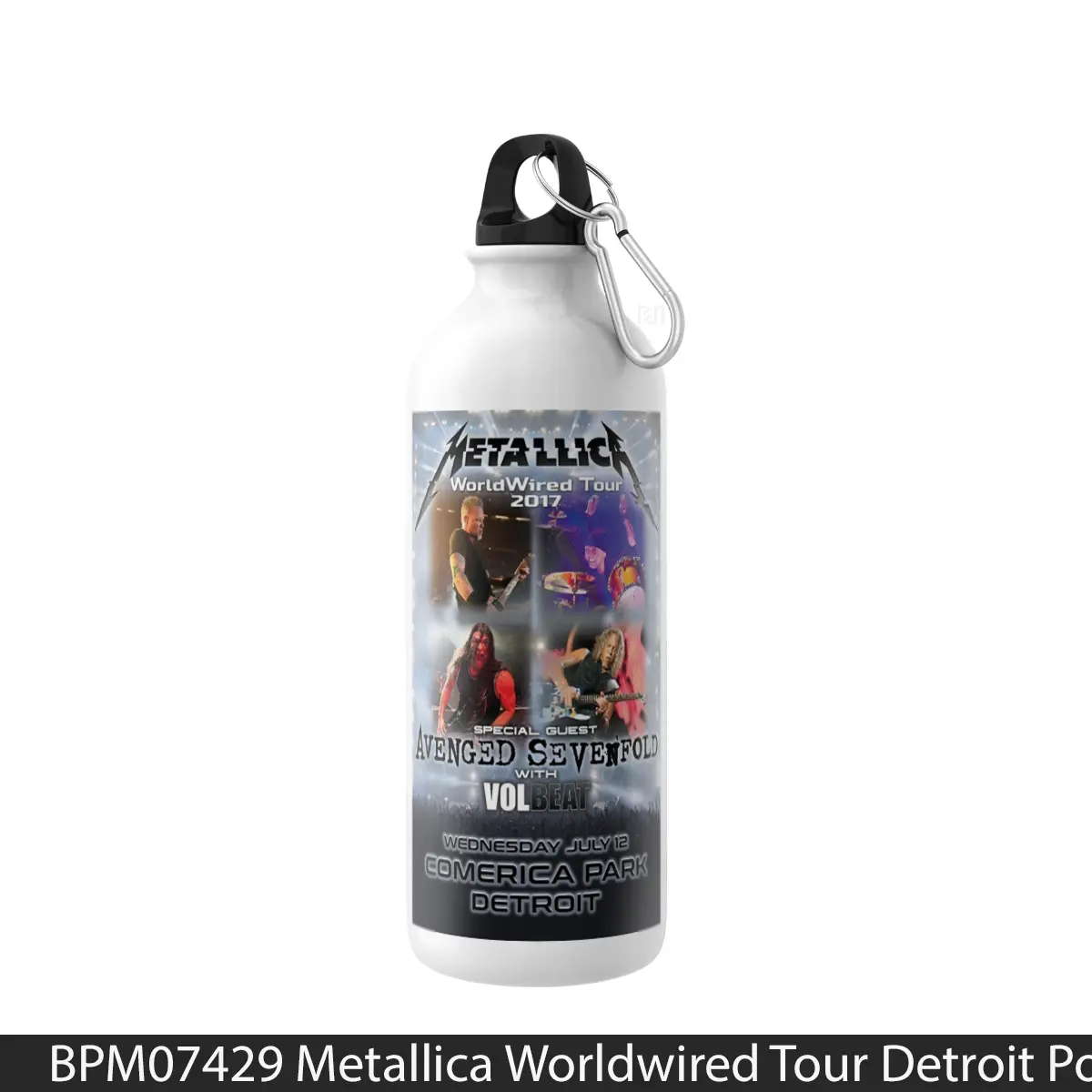 Botol Metallica Worldwired Tour Detroit - Music Sport Bottle
