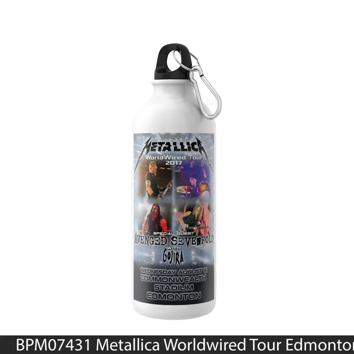 Botol Metallica Worldwired Tour Edmonton - Music Sport Bottle