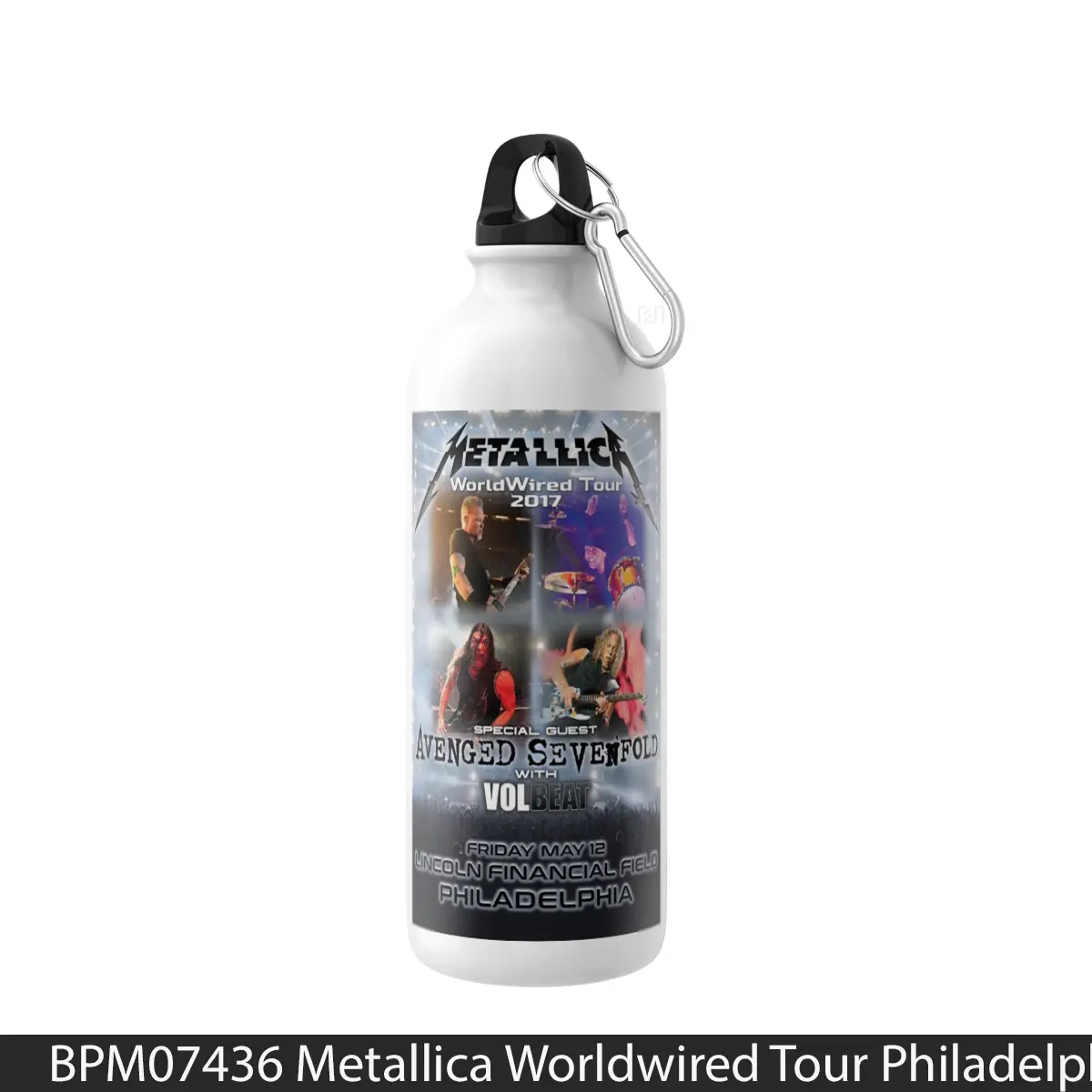 Botol Metallica Worldwired Tour Philadelphia 2017 - Music Sport Bottle