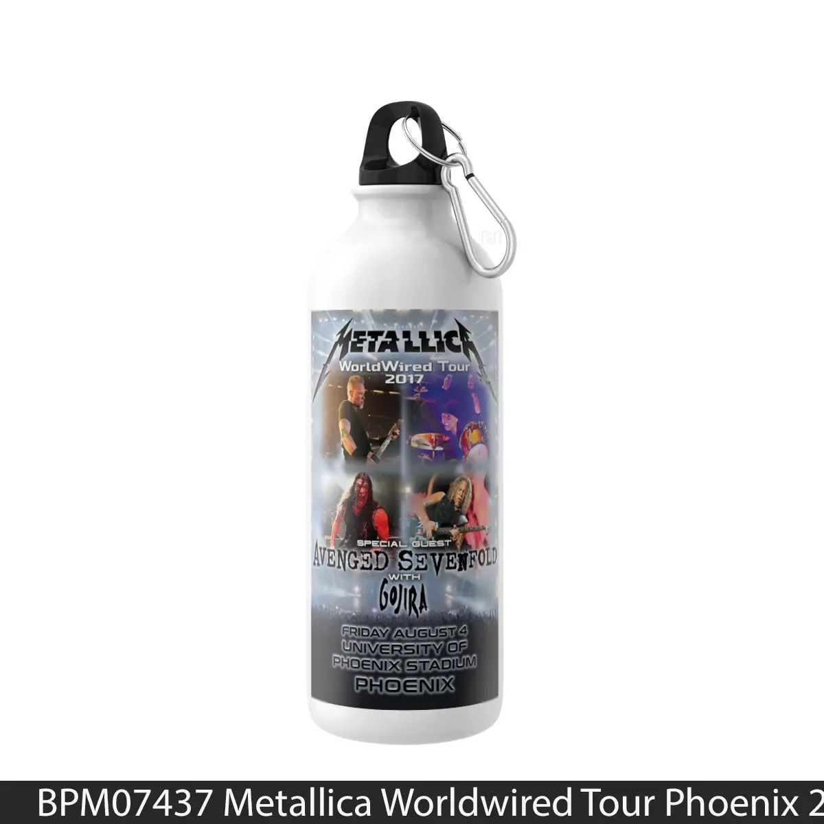 Botol Metallica Worldwired Tour Phoenix 2017 - Music Sport Bottle