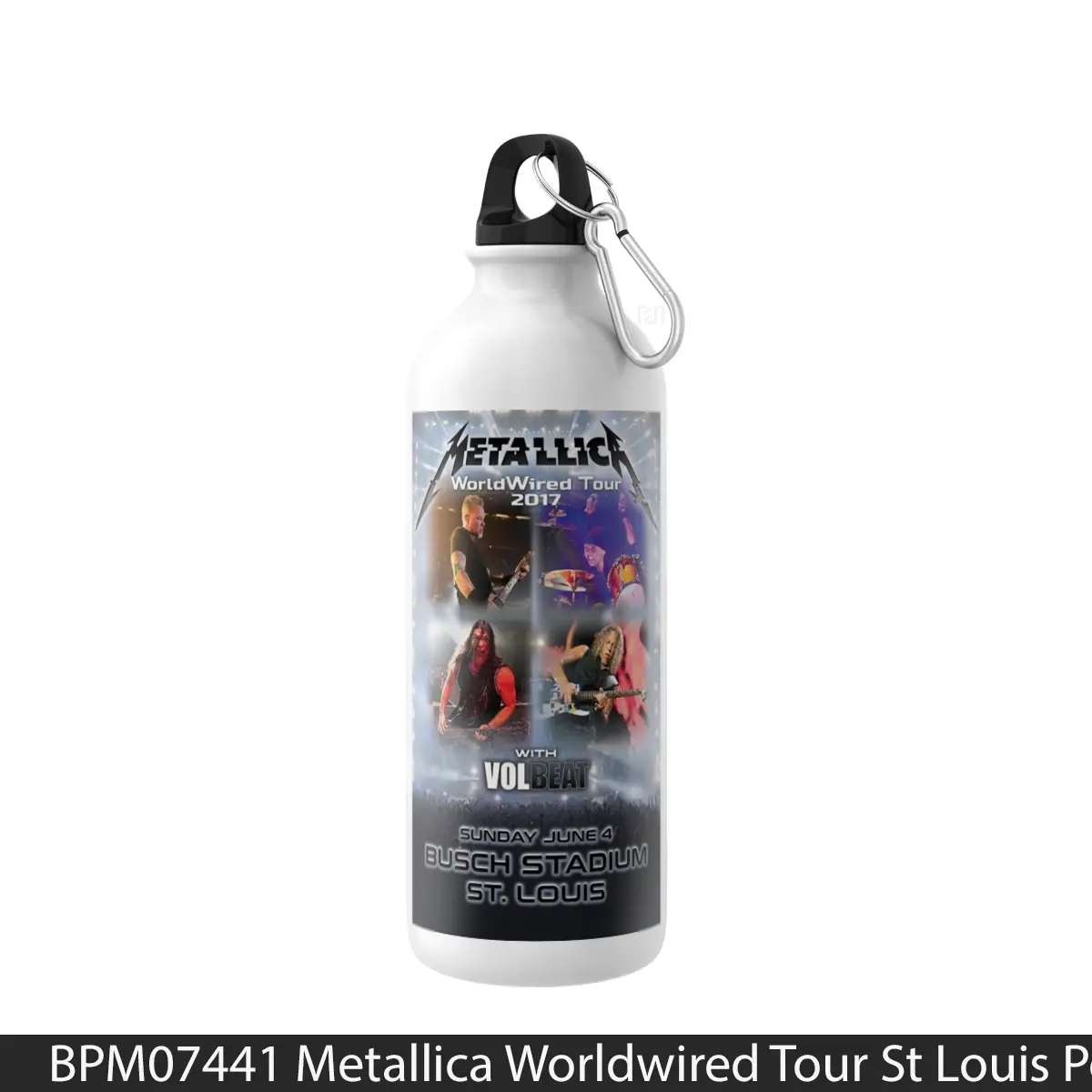 Botol Metallica Worldwired Tour St Louis - Music Sport Bottle