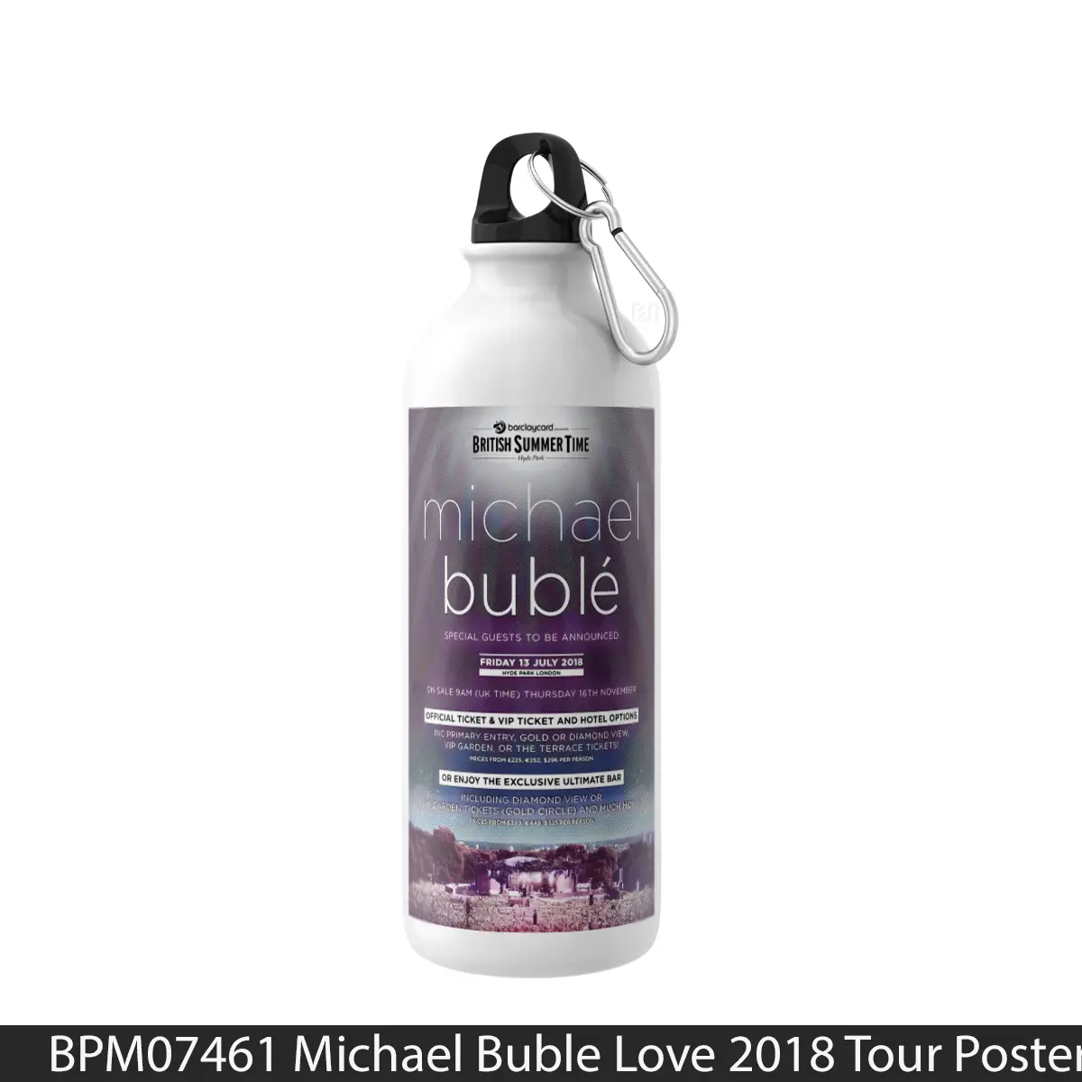Botol Michael Buble Love 2018 Tour - Music Sport Bottle