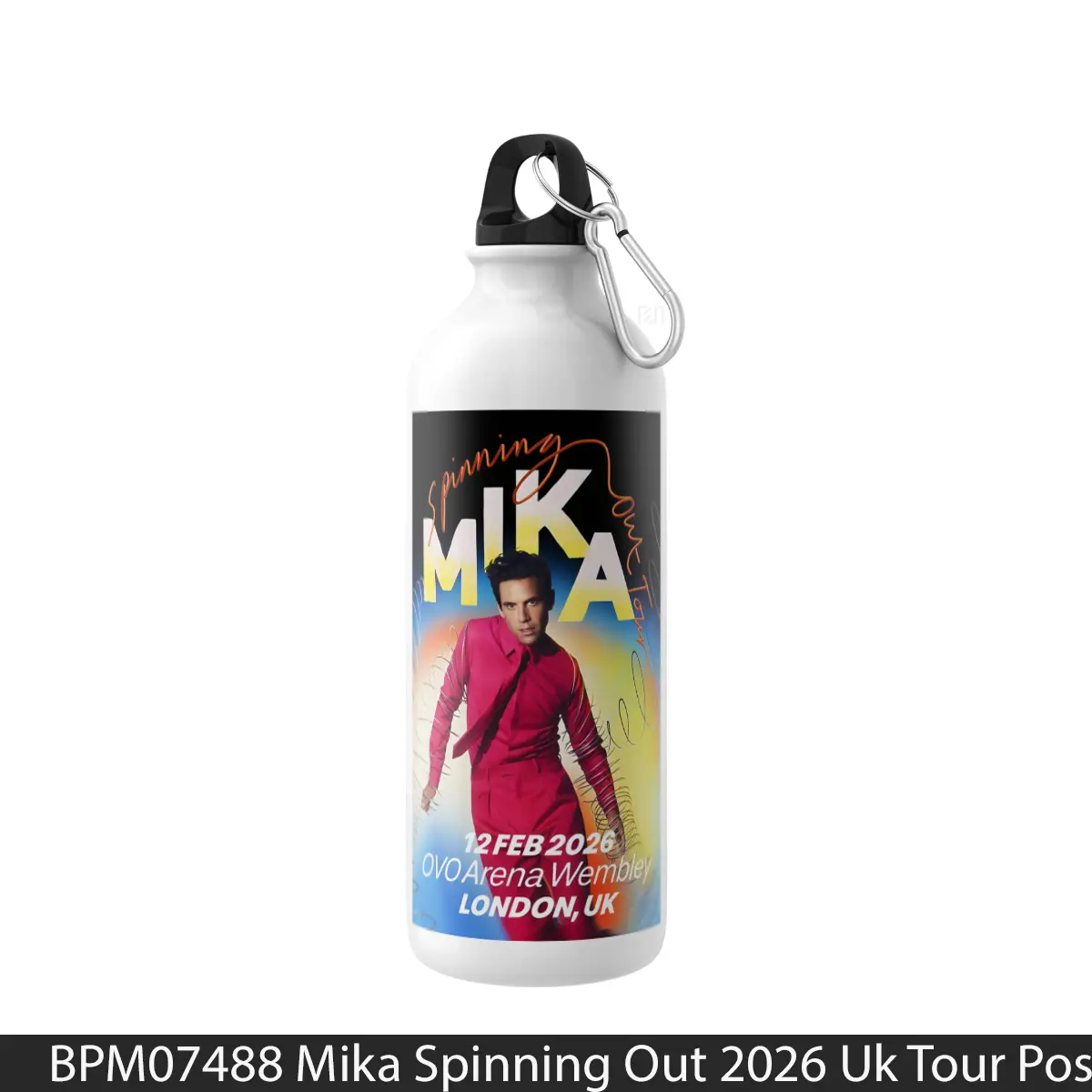 Botol Mika Spinning Out 2026 Uk Tour - Music Sport Bottle