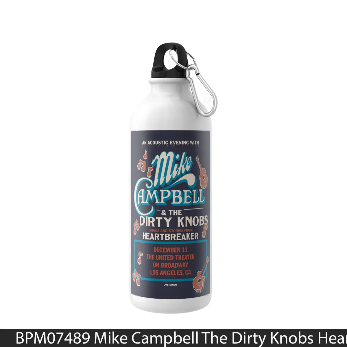 Botol Mike Campbell The Dirty Knobs Heartbreaker 2025 Tour - Music Sport Bottle