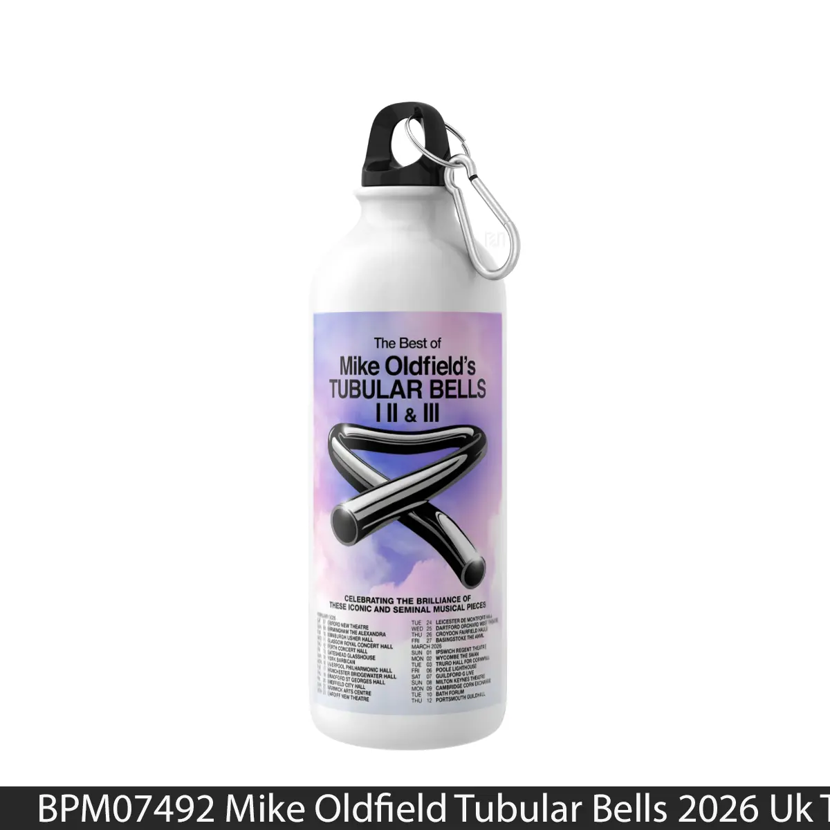 Botol Mike Oldfield Tubular Bells 2026 Uk Tour - Music Sport Bottle
